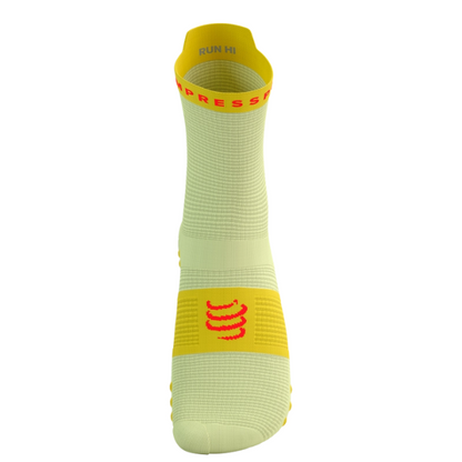 Tất chạy bộ Compressport Pro Racing Socks v4.0 Run High - Vàng/Đỏ (Yellow/Fluo Red)
