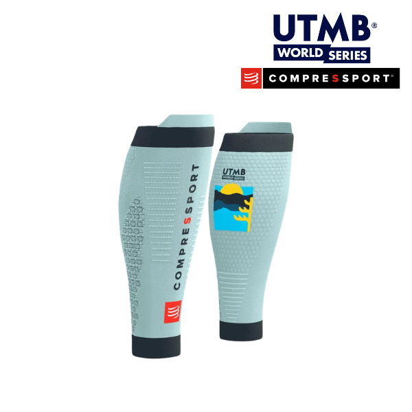 Băng bảo vệ bắp chân Compressport Calf Sleeves R2 3.0 UTMB - Ice Flow