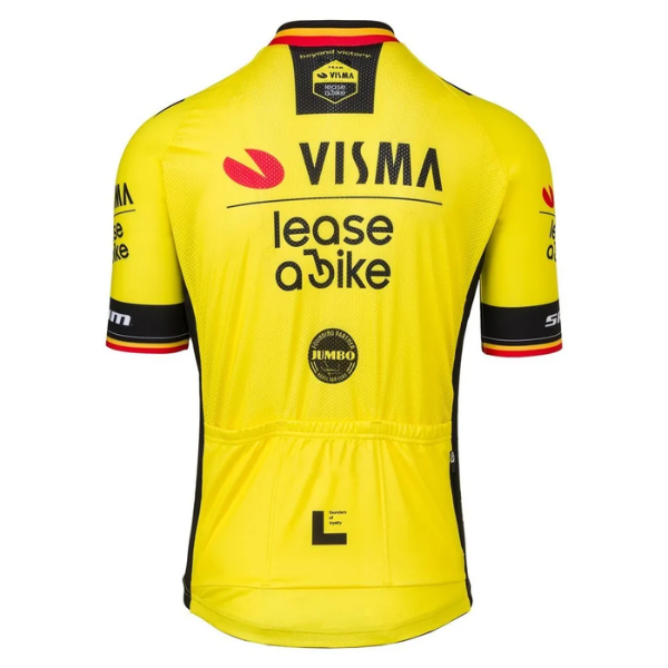 Áo đạp xe Nam Jersey SS Men Former Belgium Champion 2025 - Team Visma | Lease A Bike