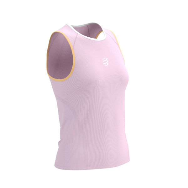 Áo chạy Trail Nữ Compressport Trail Racing Tank - Hồng/Cam (Roseate)