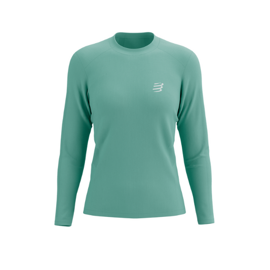 Áo chạy bộ Nữ Compressport Performance Long Sleeve Tshirt W - Xanh (Shell Blue)