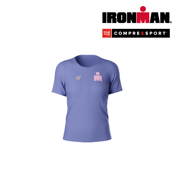 Áo Thun Tập Luyện Compressport Training SS Tshirt IRONMAN - Jacaranda