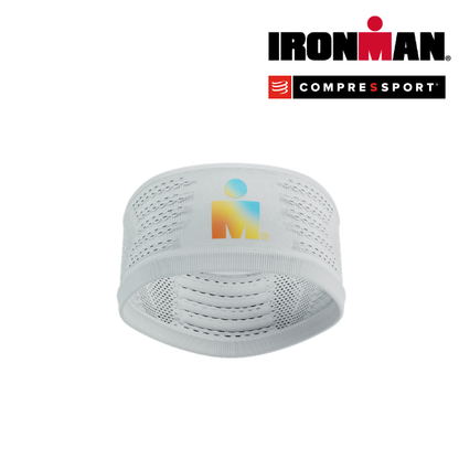 Băng đô thể thao Compressport Headband On/Off IRONMAN - Trắng (White)