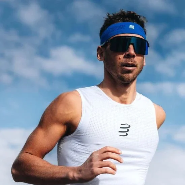 Băng đô thể thao Compressport Thin Headband On/Off - Xanh (Dazz Blue)