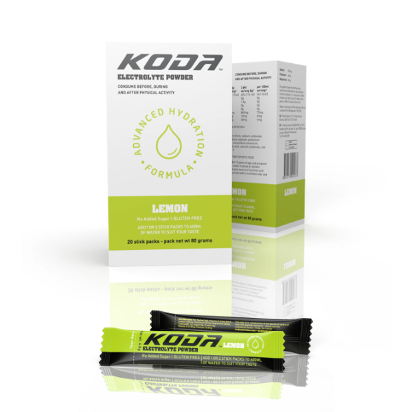 Bột Năng lượng Koda Electrolyte Stick Display Pack - Vị Chanh (Lemon)