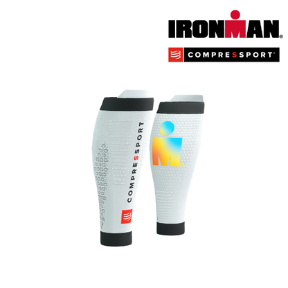 Băng bảo vệ bắp chân Compressport Calf Sleeves R2 3.0 IRONMAN - White Sunrise