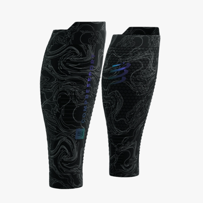 Băng bảo vệ bắp chân Compressport Calf Sleeves R2 3.0 - Aurora Black/Aurora