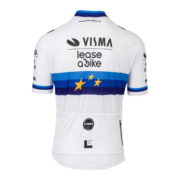 Áo đạp xe Nam Jersey SS Men European Champion 2025 - Team Visma | Lease A Bike