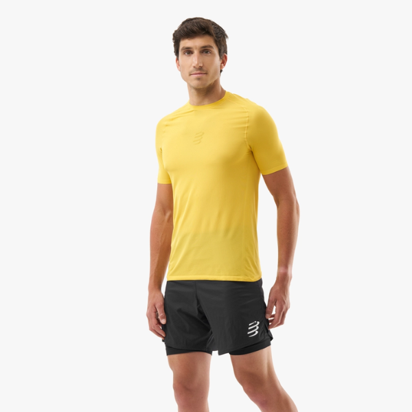 Áo Chạy Trail Nam Compressport Trail Racing SS Tshirt - Vàng (Ceylon Yellow)