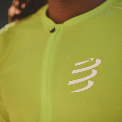 Áo chạy Trail Nam Compressport Trail Half - Zip - Fitted SS Top - Vàng (Primerose)