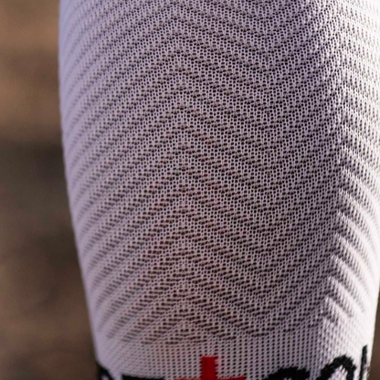 Tất chạy bộ Compressport Full Socks Run - Trắng (White)