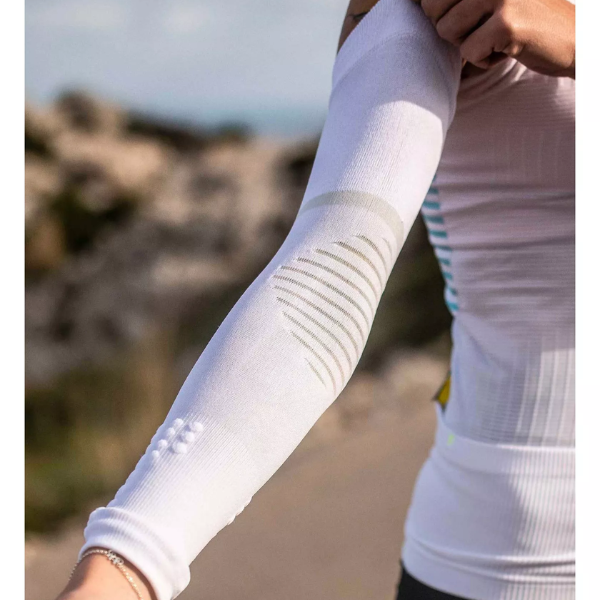 Băng bảo vệ ống tay Compressport Unisex's Arm Force Ultralight - Trắng (White)
