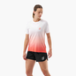 Áo chạy bộ Nữ Compressport Performance SS TShirt - Đỏ/Trắng (Fluo Red/White)