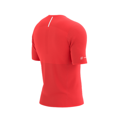 Áo chạy bộ Nam Compressport Pro Racing SS Tshirt - Đỏ (Fluo Red)