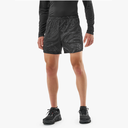 Quần Chạy Bộ Nam Compressport Performance Short - Black/Aurora