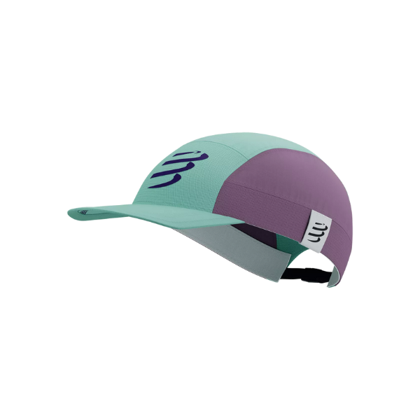 Mũ chạy bộ Compressport 5 Panel Light Cap Uniq Size - Shell Blue/Grape