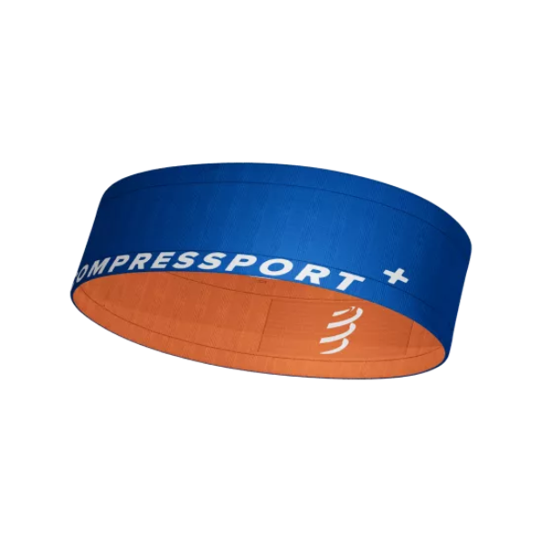 Đai chạy bộ Compressport Unisex's Free Belt - Dazz Blue/Fire