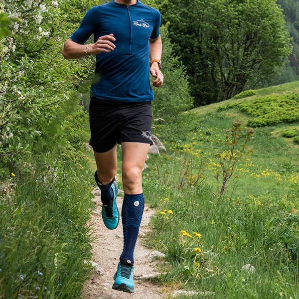 Áo chạy Trail Compressport Men's Trail Half - Zip - Fitted SS Top - Mont Blanc