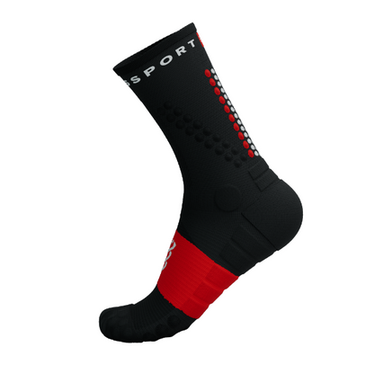 Tất chạy Trail Compressport Ultra Trail Socks v2.0 - Đen/Đỏ (Black/Red)