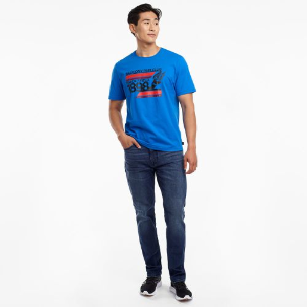 Áo chạy bộ Nam Saucony Rested - Xanh (Directoire Blue)