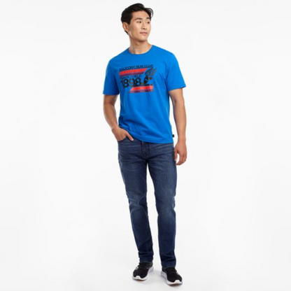 Áo chạy bộ Nam Saucony Rested - Xanh (Directoire Blue)