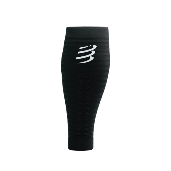 Băng bảo vệ bắp chân Compressport Calf Sleeves R2 Aero - Đen/Trắng (Black/White)