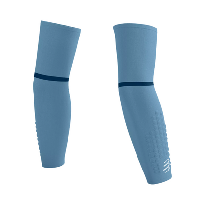 Băng bảo vệ ống tay Compressport Unisex's Arm Force Ultralight - Xanh (Denim/White)
