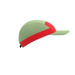 Mũ Compressport 5 Panel Light Cap Buff - Xanh/Đỏ (Nile/Fluo Red)