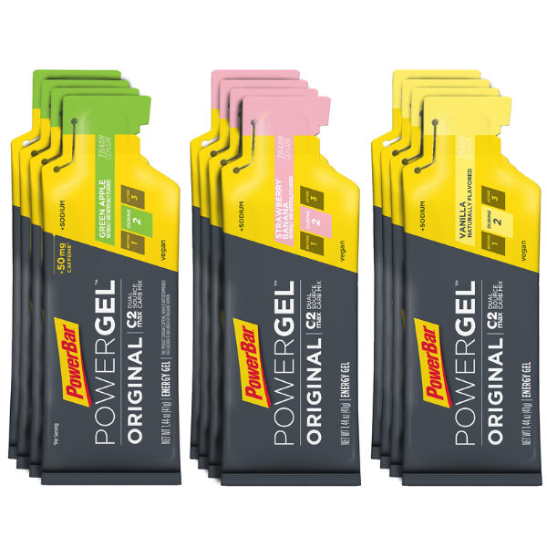 Gel năng lượng PowerBar PowerGel Original Caffein - Vị Táo Xanh (Green Apple)