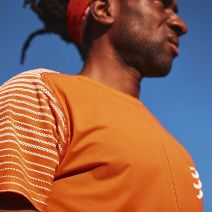Áo chạy bộ Nam Compressport Performance SS Tshirt M - Cam (Orangeade/Fjord)