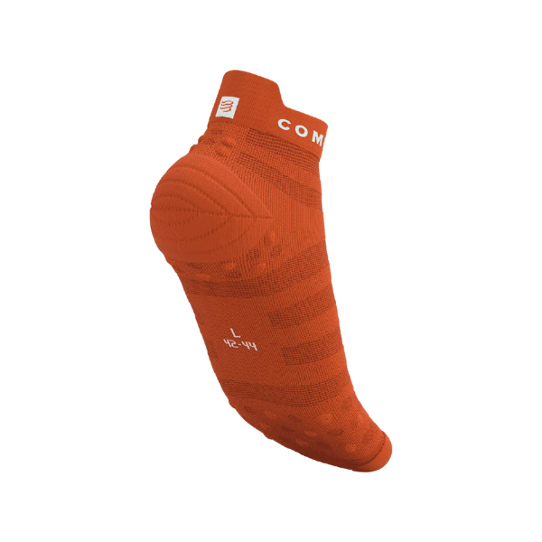 Compressport Unisex's Pro Racing Socks v4.0 Ultralight Run Low - Fire/White