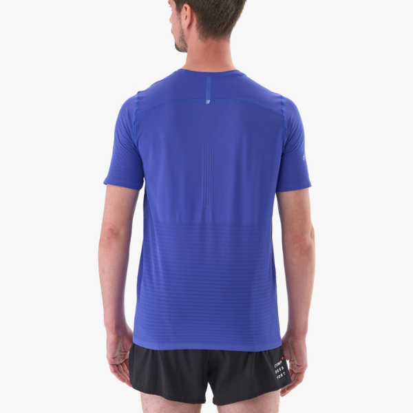Áo chạy bộ Nam Compressport Pro Racing SS Tshirt - Xanh (Dazz Blue)