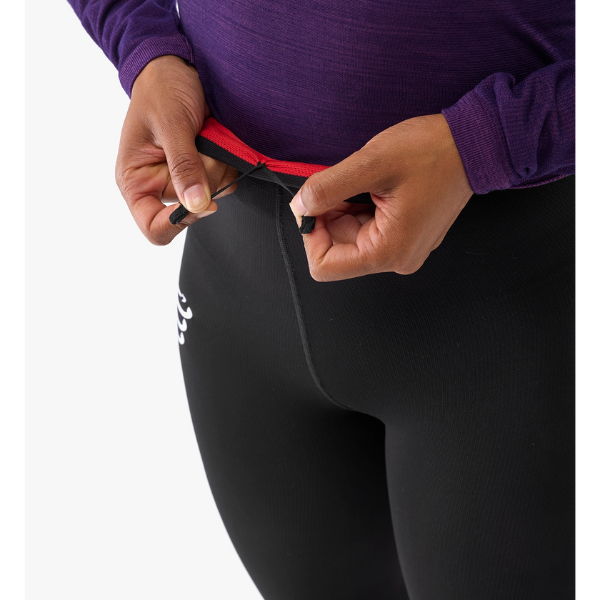 Quần chạy bộ dài Nữ Compressport Run Under Control Full Tights - Đen (Black)