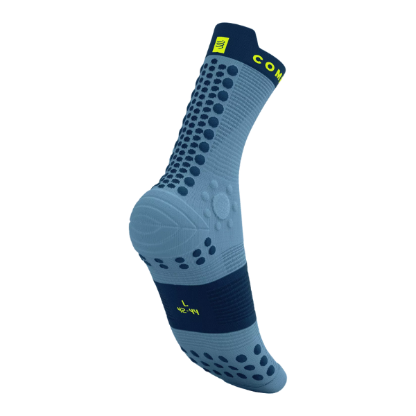 Compressport Unisex's Pro Racing Socks v4.0 Trail - Denim/Poseidon