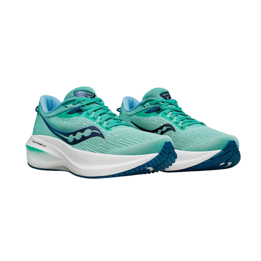 Saucony Women's TRIUMPH 21 - MINT/NAVY