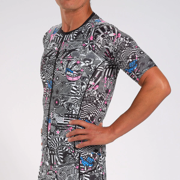 Áo đạp xe Nam Zoot Cycle Aero Jersey - American Rebel