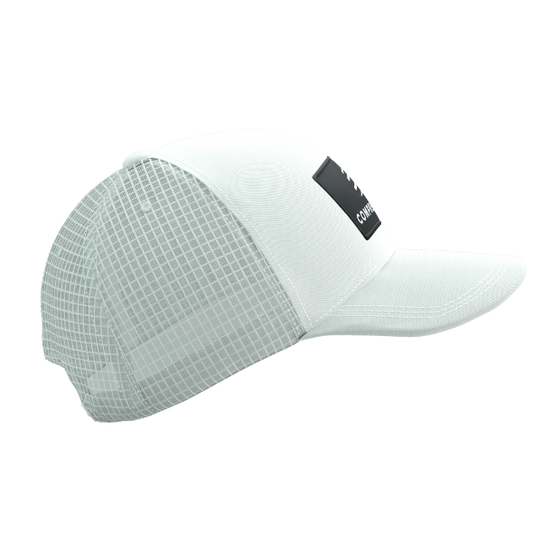 Mũ chạy bộ Compressport Trucker Cap 6P - Trắng (Sugar)