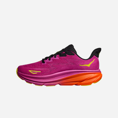 Giày chạy bộ Nam HOKA Clifton 9 - Hồng (Fuchsia/Bk)