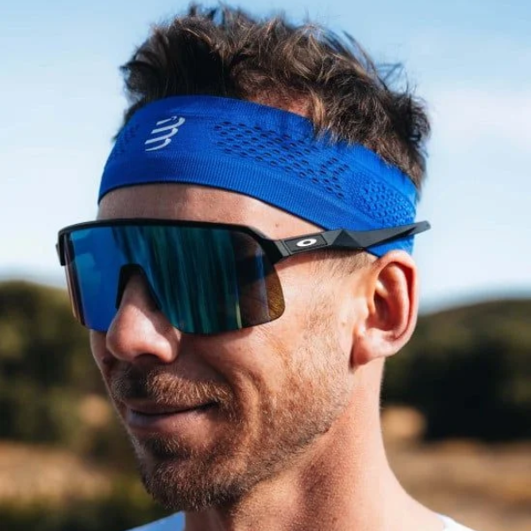 Băng đô thể thao Compressport Thin Headband On/Off - Xanh (Dazz Blue)