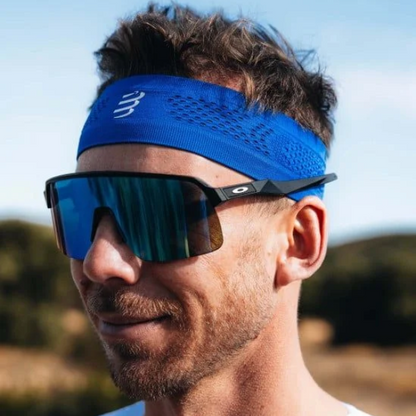 Băng đô thể thao Compressport Thin Headband On/Off - Xanh (Dazz Blue)