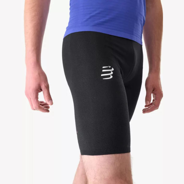 Quần bó cơ Nam Compressport Men's Run Under Control Short - Đen (Black)