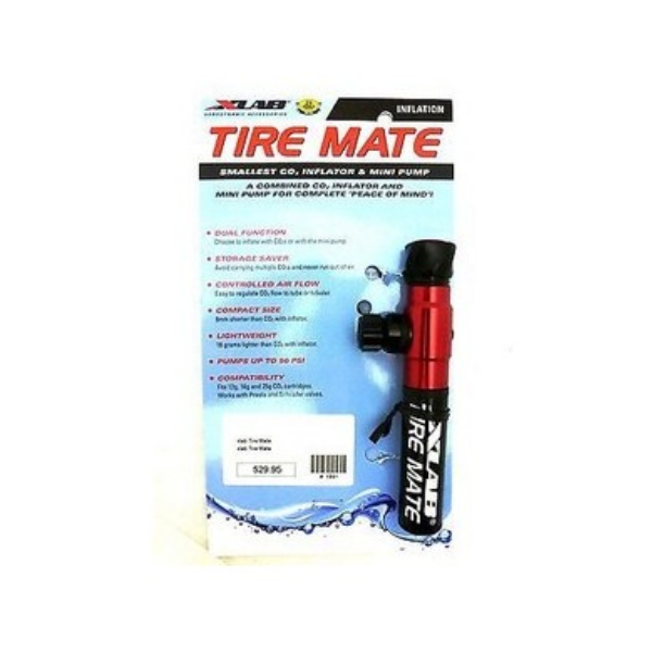Dụng cụ bơm xe đạp Xlab Tire Mate - Đỏ (Red)