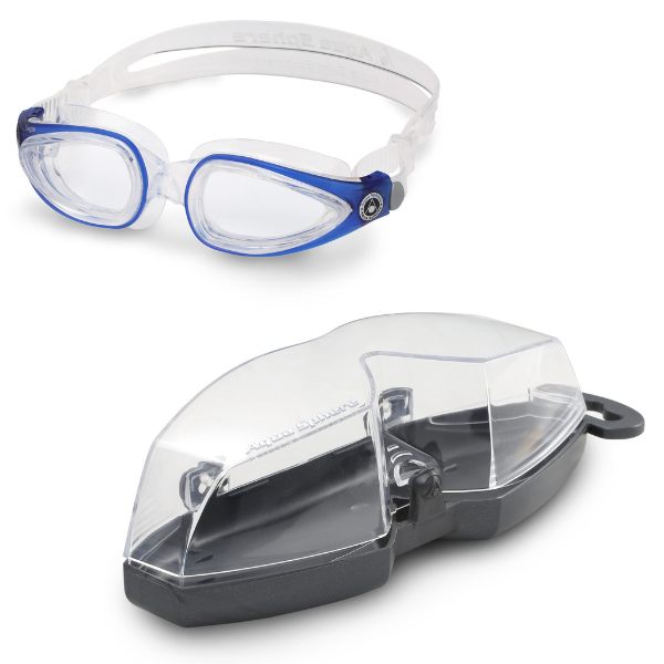 Aqua Sphere Eagle.A1 - Dark Blue/Transparent: Clear Lens