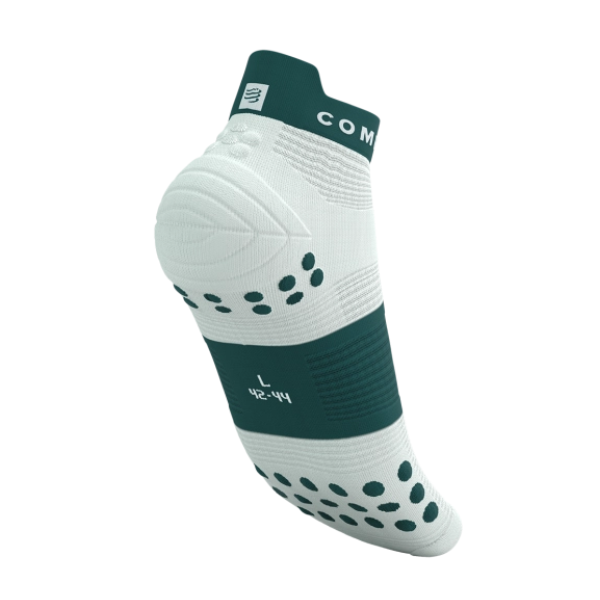 Tất chạy bộ Compressport Unisex's Pro Racing Socks v4.0 Run Low - Xanh lá (Sugar/Storm)