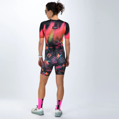 Đồ ba môn Nữ Zoot Ltd Tri Aero Fz Racesuit - Tropical Magic