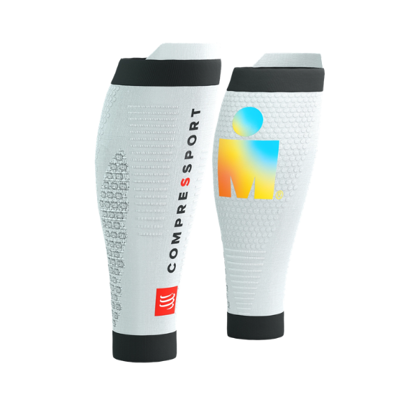 Băng bảo vệ bắp chân Compressport Calf Sleeves R2 3.0 IRONMAN - White Sunrise