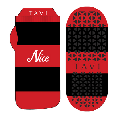 Vớ Tavi Grip Savvy - Đỏ (Naughty/Nice)