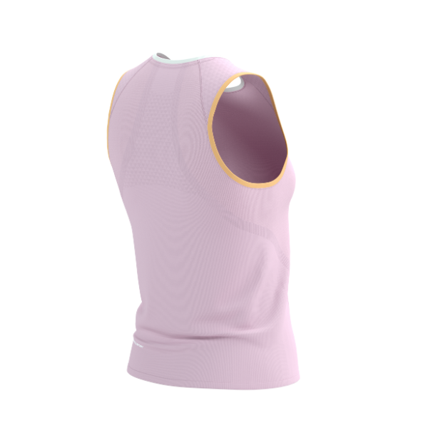 Áo chạy Trail Nữ Compressport Trail Racing Tank - Hồng/Cam (Roseate)