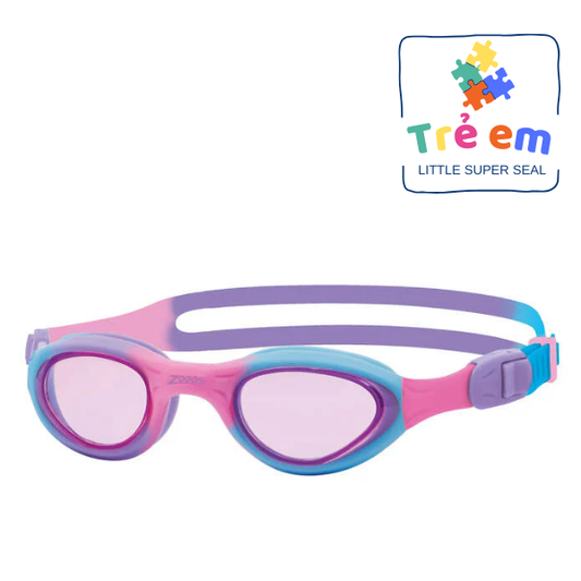 Kính Bơi Trẻ Em Zoggs Super Seal - Pink Purple/Tint Pink