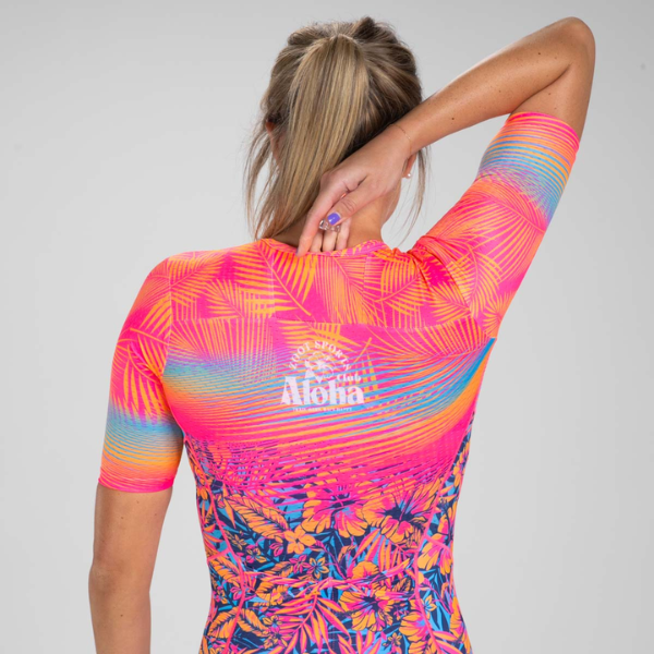 Bộ áo liền quần Ba môn Nữ Zoot Women's Tri Aero FZ Racesuit - Club Aloha